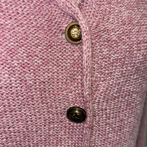 MISSLOOK Cardigan Sweater Pink/white marble knit Size-Small - Picture 3 of 10